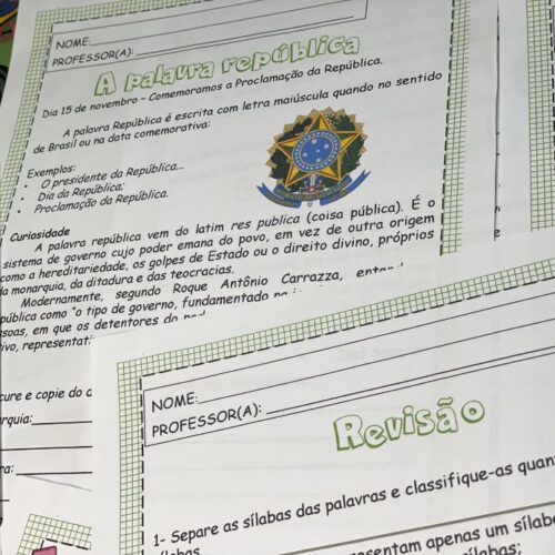 A palavra República - Loja SOS Professor Atividades