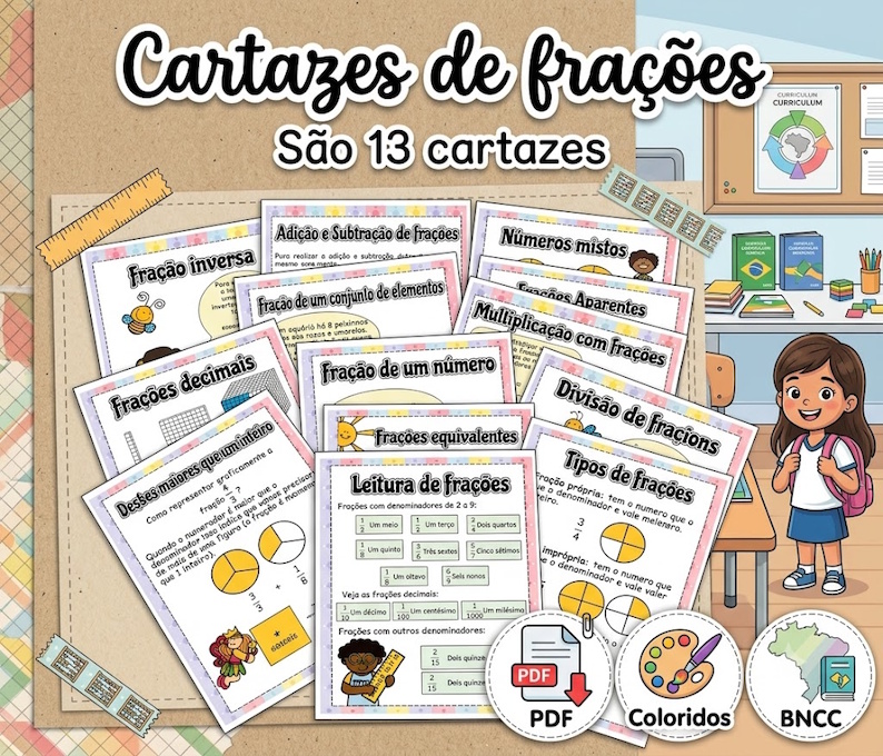 cartazes de frações cartazes de frações