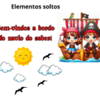 Volta às aulas - Decoração de porta Piratas