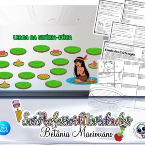 Kit Folclore vitória-régia com atividades e mural colaborativo