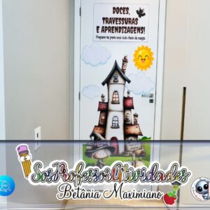 Painel Porta Halloween Doces e Aprendizagens