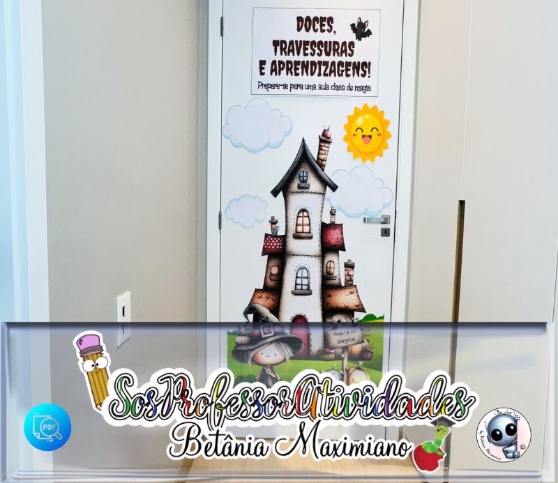 Painel Porta Halloween Doces e Aprendizagens (1) Painel Porta Halloween Doces e Aprendizagens