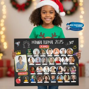 Arquivo editável no Canva-Foto da turma 2025