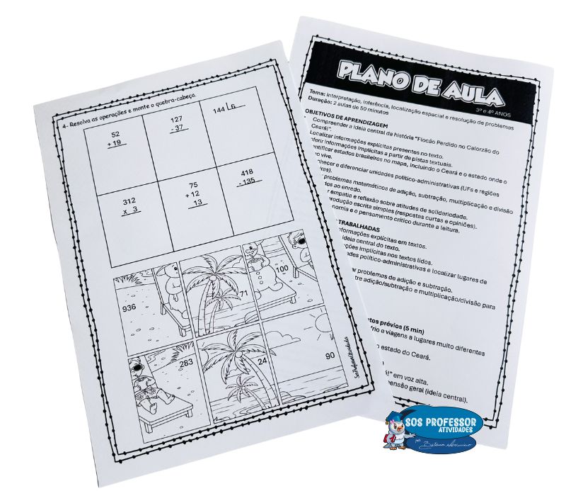 Atividades com texto interativo - Boneco de neve no Ceará