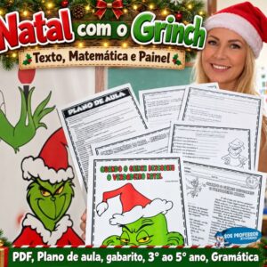 Atividades de Natal com o Grinch Texto, Matemática e Painel 1