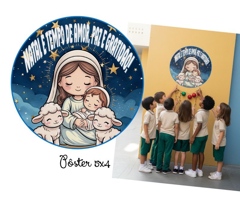 Painel Natalino: Amor, Paz e Gratidão