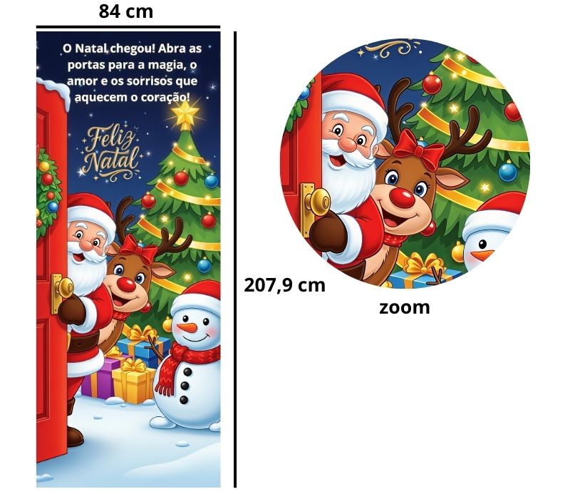 Painel de Porta Natalino-Abra a porta