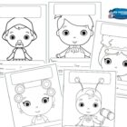 Capas de Caderno para Colorir – Turma do Chaves