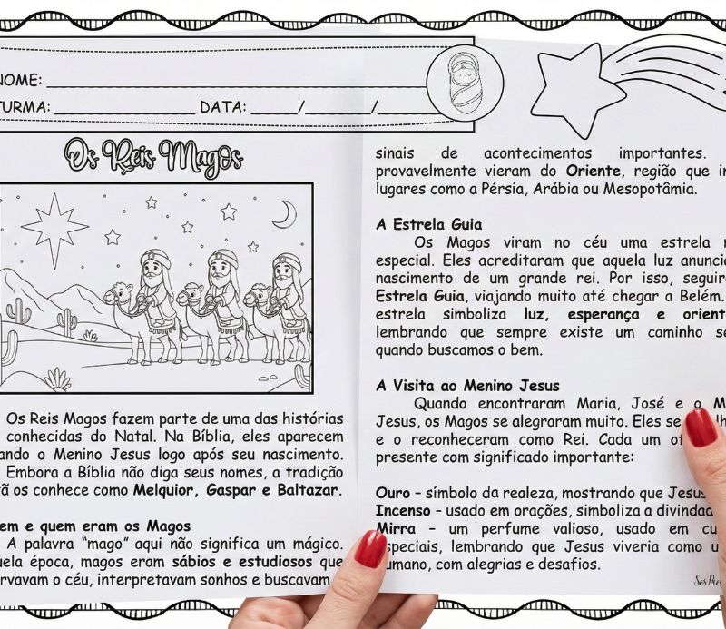 Os Reis Magos-Atividades e cartaz