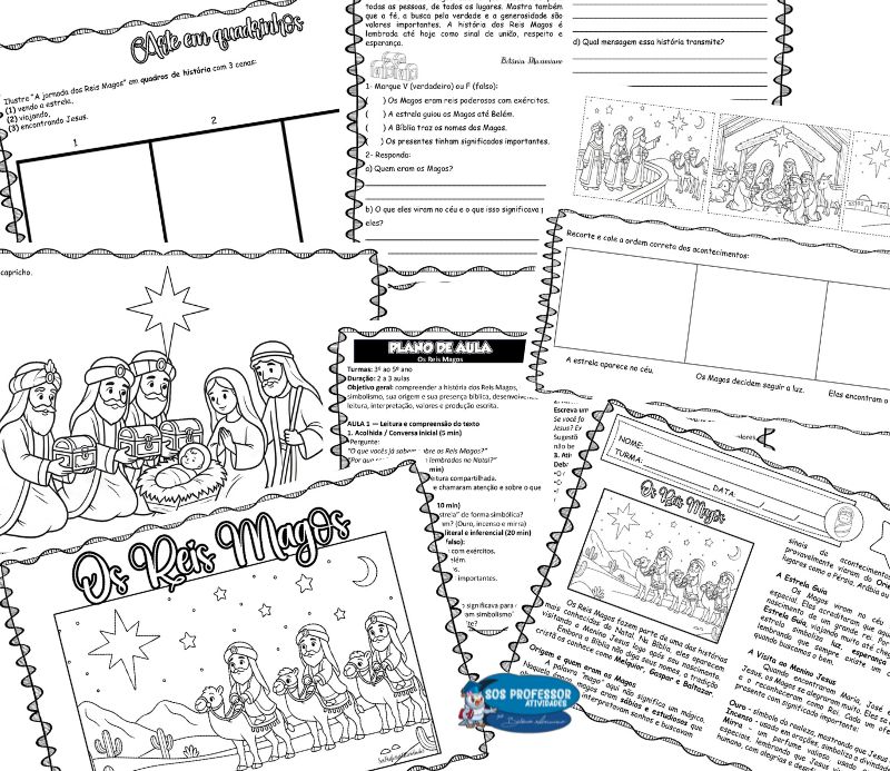 Os Reis Magos-Atividades e cartaz
