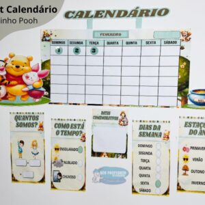 Kit Calendário Ursinho Pooh
