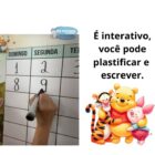 Kit Calendário Ursinho Pooh