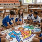Carnaval em Arte Obra “Brazil” de Romero Britto