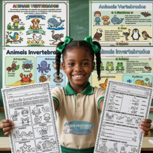 Animais vertebrados e Animais invertebrados