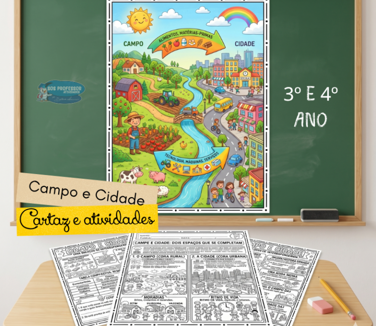 Campo e Cidade – Atividades e Cartazes para 3º e 4º Ano - Loja SOS ...