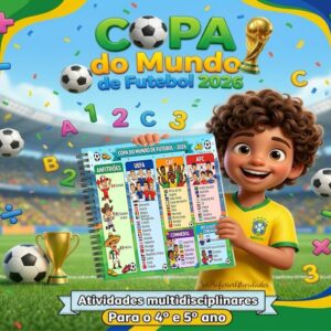 Copa do Mundo 2026 para o Ensino Fundamental 4º e 5º Ano