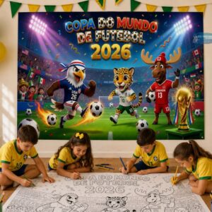 Pôster Mascotes da Copa 2026