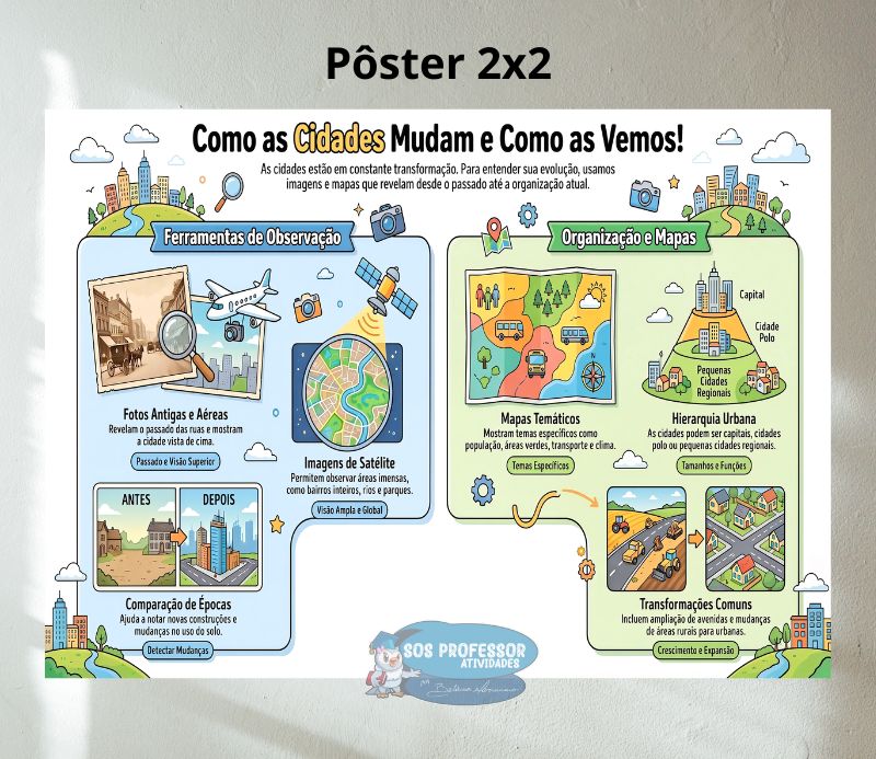 Transformações Urbanas e Mapas Temáticos Geografia no 5º Ano