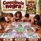 Consciência negra pôster e cartaz
